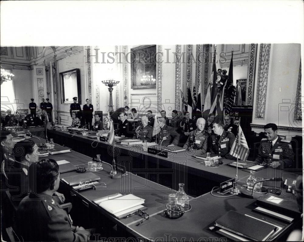 Press Photo Seato Conference Of Military Advisers In London - Historic Images