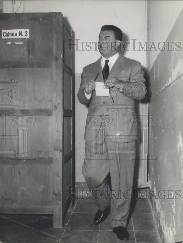 1962 Press Photo actor Gino Cervi as "Peppone" - Historic Images