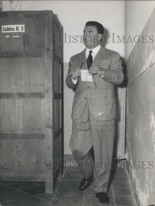 1962 Press Photo actor Gino Cervi as "Peppone" - Historic Images