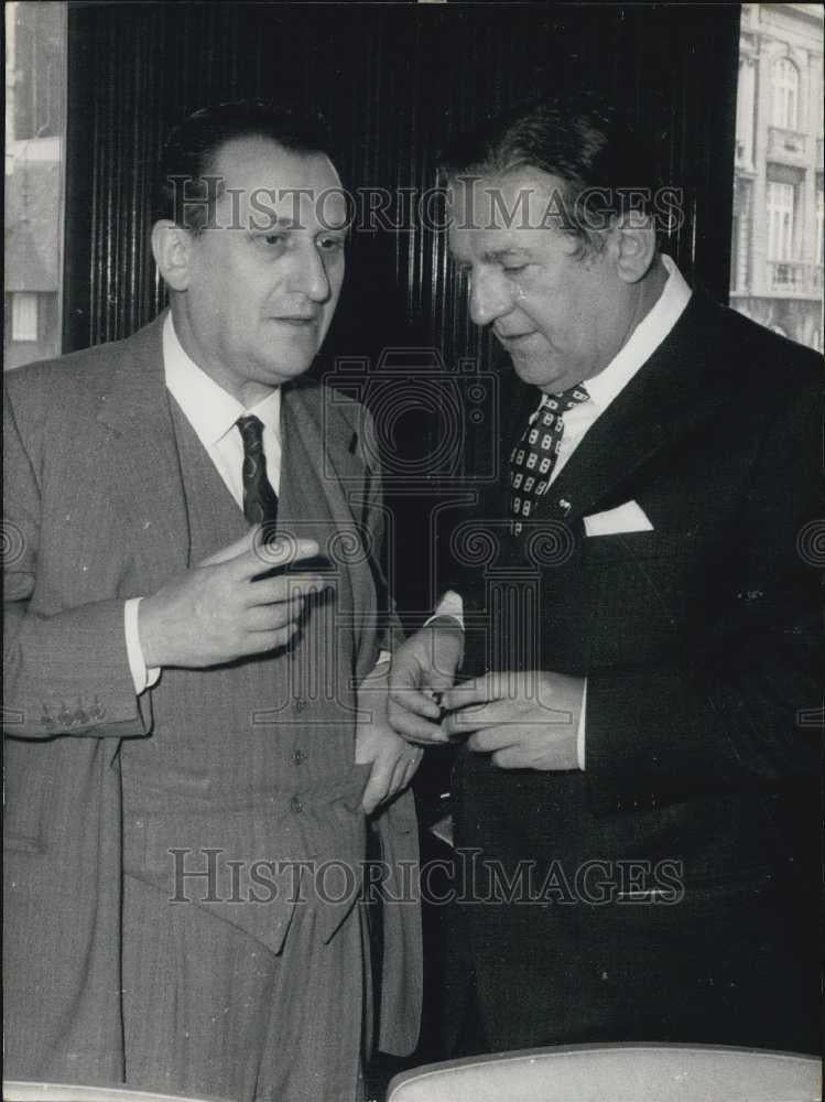 1970 Press Photo Italian Minister Foreign Trade Mario Zagari Affairs Pedini - Historic Images