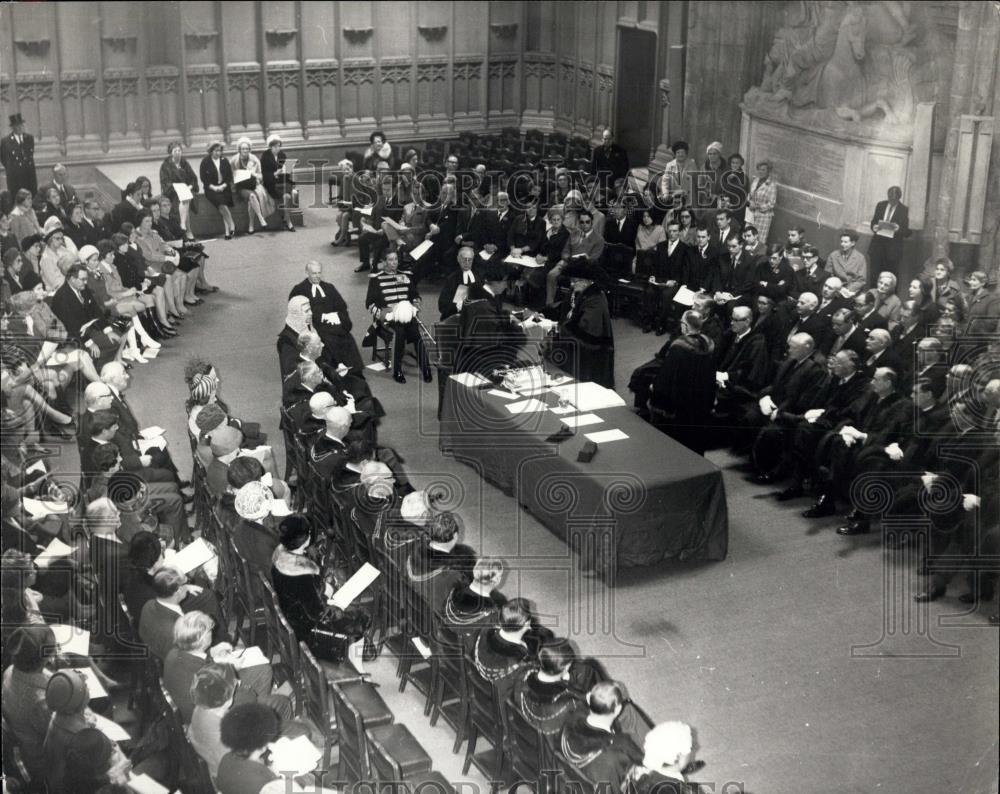 1969 Press Photo Admission Ceremony of Lord Mayor of London - Historic Images