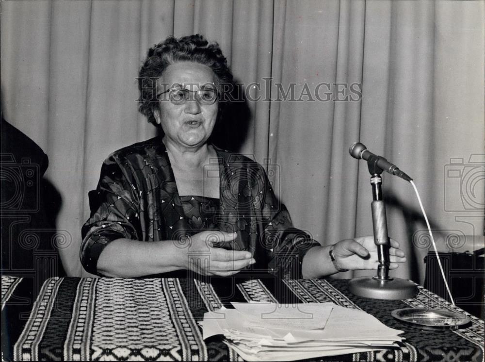 Press Photo Madame MarieLouise Monnet - Historic Images