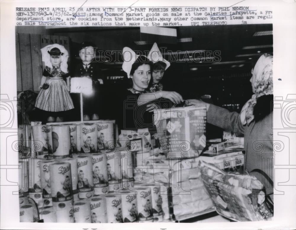 1962 Press Photo Common Market Goods on Sale - Historic Images