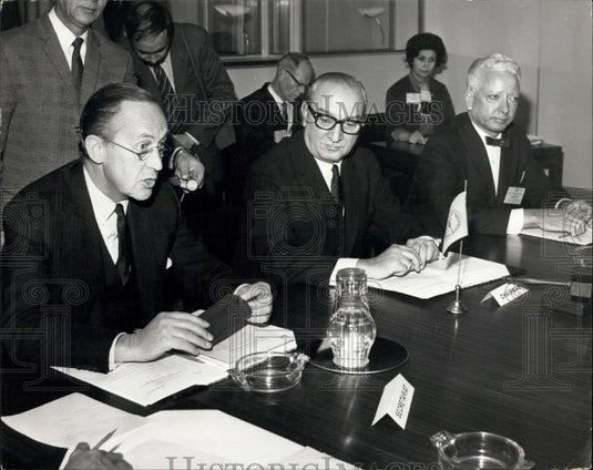 1970 Press Photo Cento's Top Economic Authority Meet In London - Historic Images