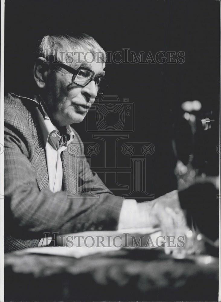 Press Photo Author Peter Buchel, One Of The Most Famous Lyric Poets - Historic Images