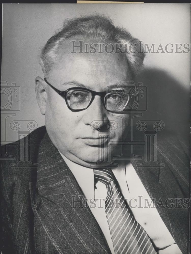 1953 Press Photo Erich Ollenhauer - Historic Images