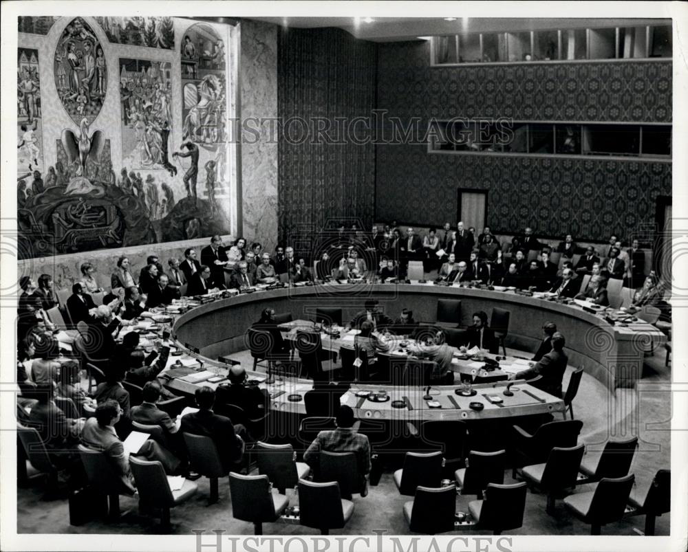 1978 Press Photo U.N. Security Council Debate on Rhodesia - Historic Images