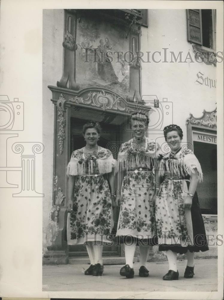 Press Photo German Passion Play Village Is Scene - Historic Images