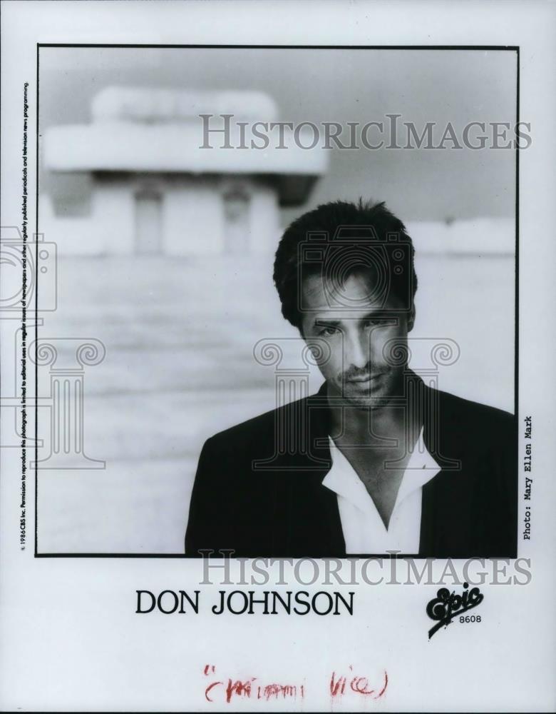 1986 Press Photo Don Johnson - cvp25834 - Historic Images