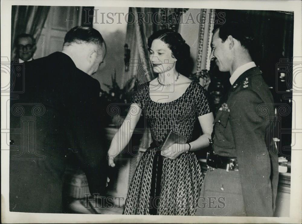 1953 Press Photo Princess Josephine Charlotte And Prince Jean - Historic Images