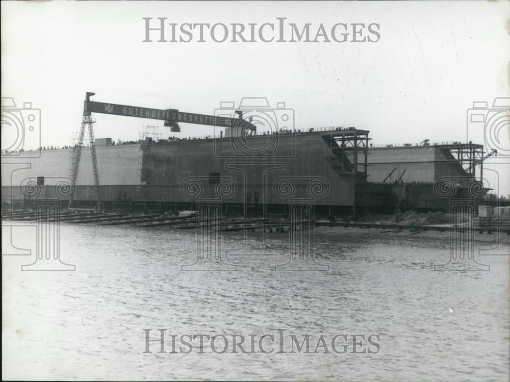 1958 Press Photo Giant Steel box which is still at the &#39;Gute HoffnungshÃƒÆ’Ã‚Â¼tten - Historic Images