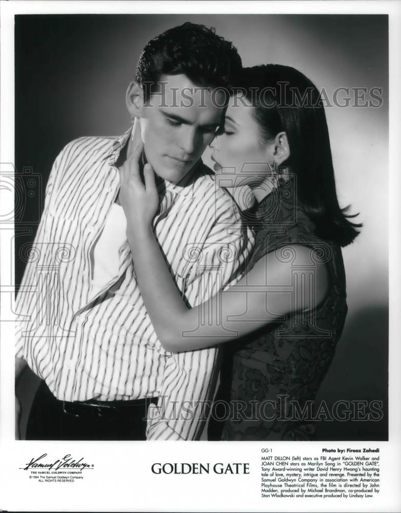 1994 Press Photo Matt Dillon and Joan Chen in Golden Gate - cvp21385 - Historic Images