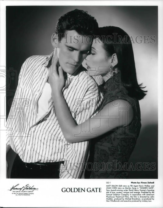 1994 Press Photo Matt Dillon and Joan Chen in Golden Gate - cvp21385 - Historic Images