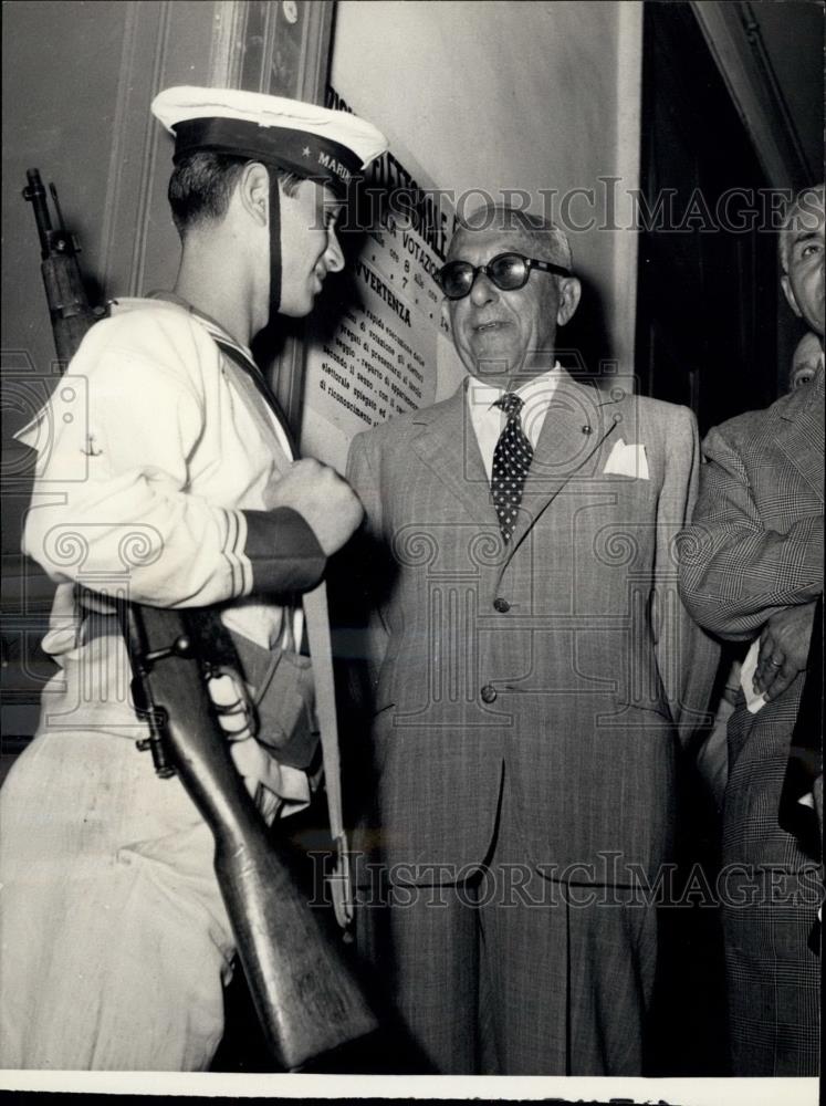 1953 Press Photo Italian Elections - Historic Images