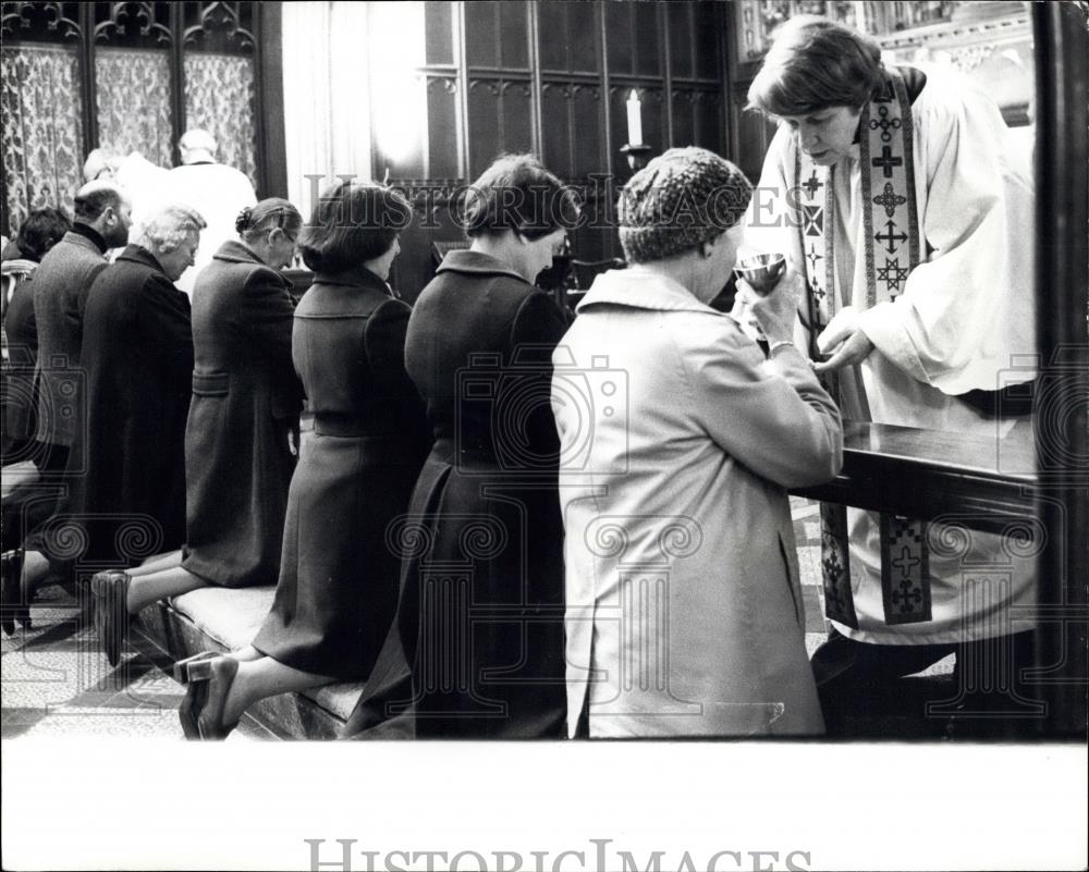 1978 Press Photo Canon Mary Simpson First Women Priest To Preach At The Abbey - Historic Images
