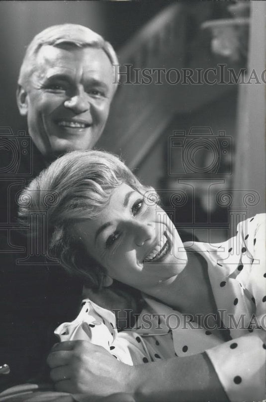 1961 Press Photo Peter Van Eyck, Ruth Leuwerik - Historic Images