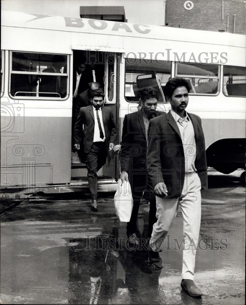 Press Photo 19 of the 40 Indians Who Were Found in a Cellar Are Flown Home - Historic Images