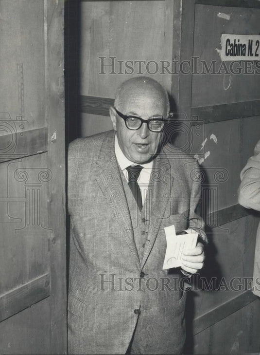 1968 Press Photo Italy's Mr Nenni - Historic Images