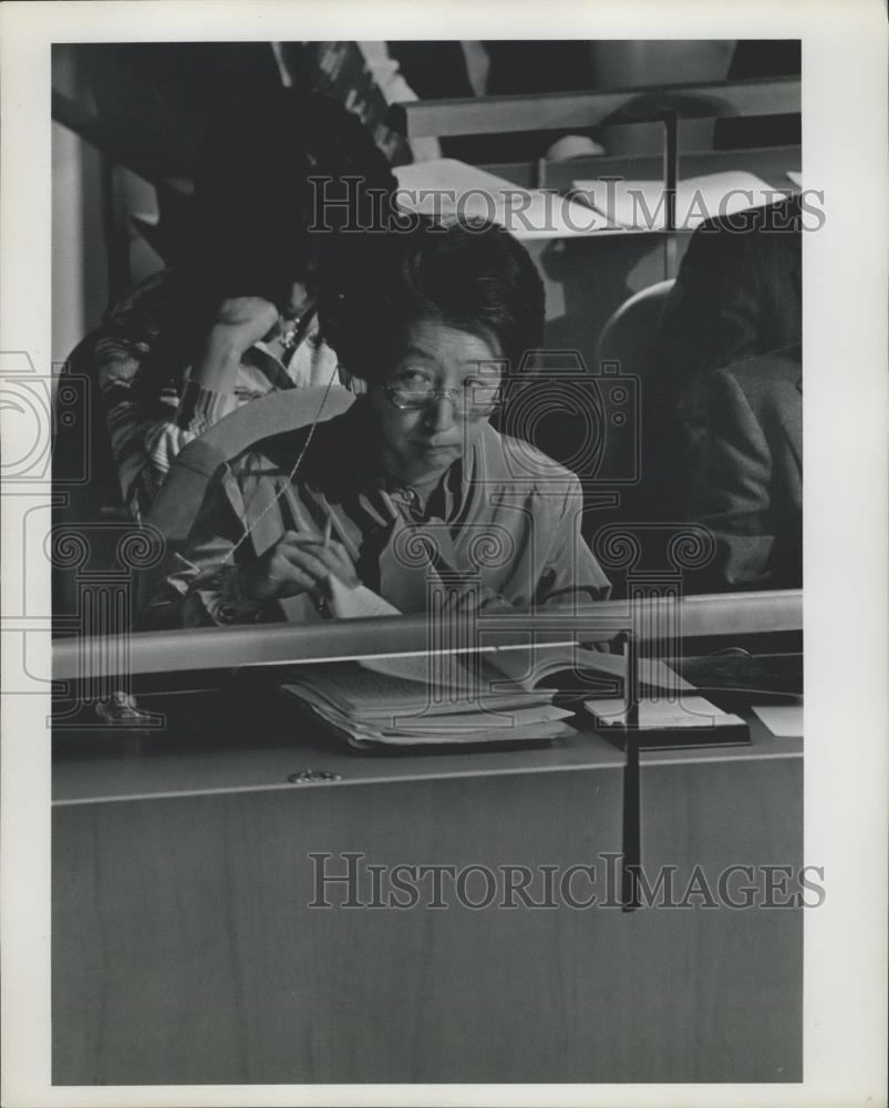 Press Photo Mrs. Sadako N. Ogata in Japanese Foreign Service - Historic Images