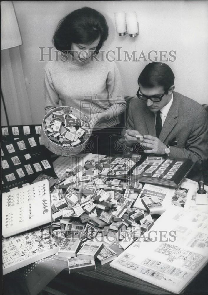 1966 Press Photo German Phillumenist - Historic Images