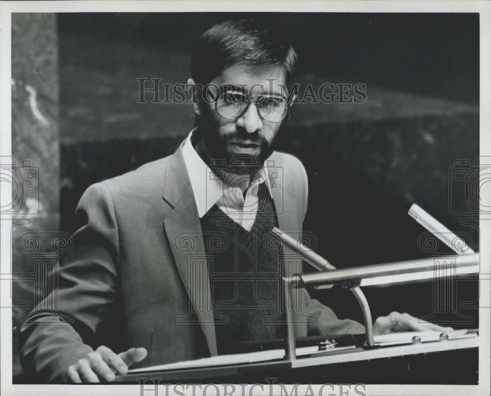 1981 Press Photo Mir Hossein Mousavi New Prime Minister of Iran - Historic Images