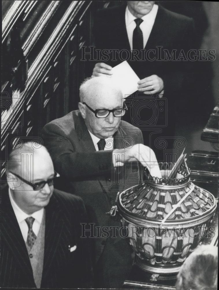 Press Photo Pietro Nenni,president of the socialists in Italy - Historic Images