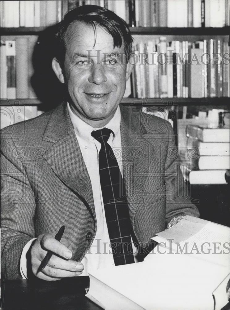 1976 Press Photo Author Siegfried Lenz - Historic Images