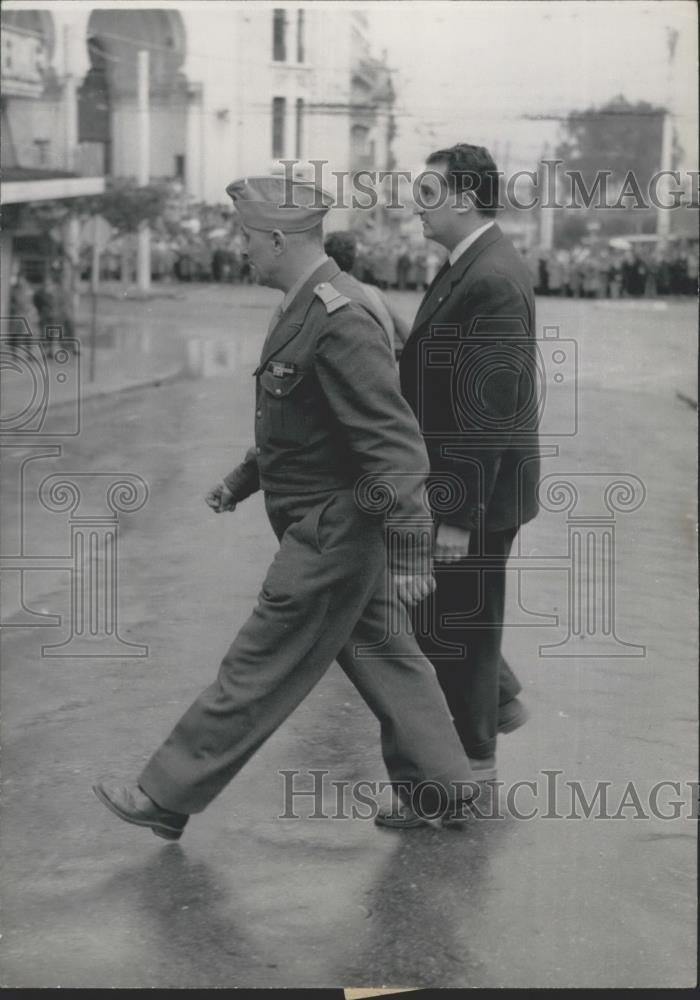 1960 Press Photo Ortiz, Colonel Sapin Lignieres, Algiers Revolt - Historic Images