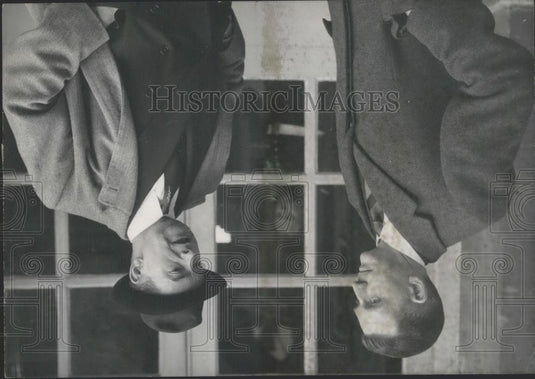 1960 Press Photo Prime Mnister Michel Debre & M Fontanet - Historic Images
