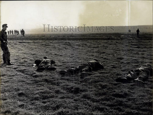 Press Photo Germany's first post-war draftees in training - Historic Images