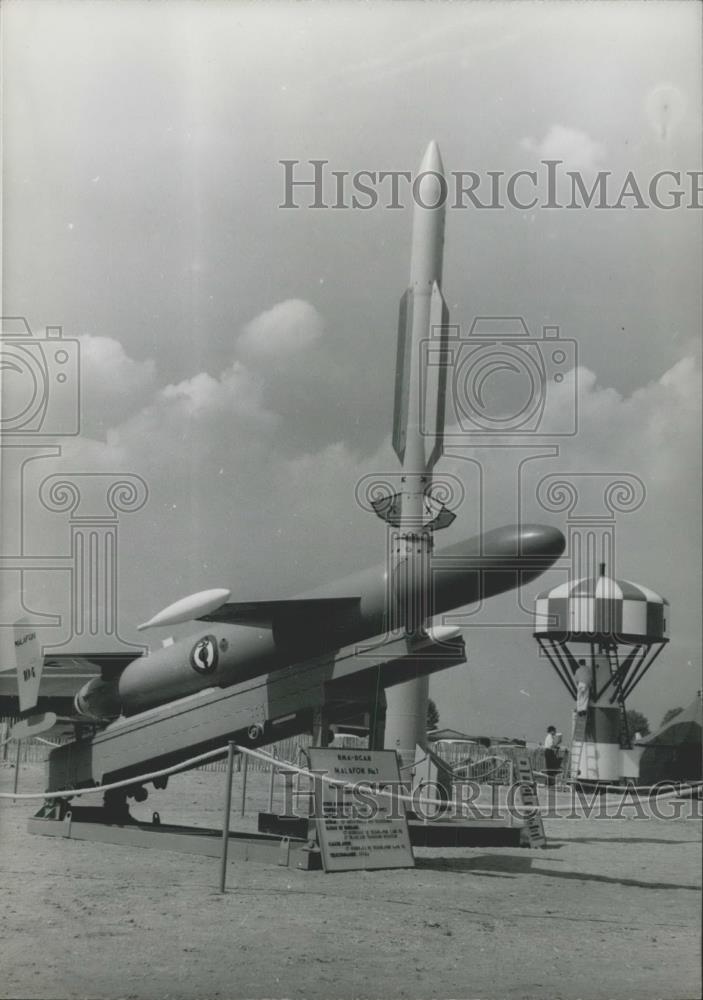 Press Photo French &quot;Malafon Ma I&quot; Anti-Submarine Missile. - Historic Images