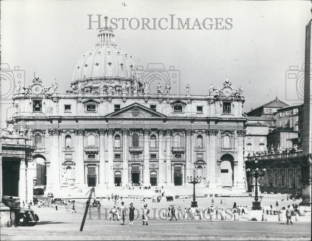 Press Photo St. Peter&#39;s Square The Vatican Rome - Historic Images