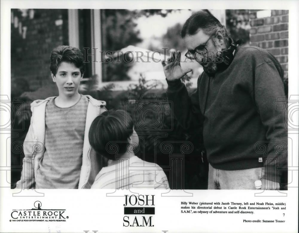 1993 Press Photo Jacob Tierney Billy Weber Noah Fleiss in Josh and S.A.M. - Historic Images