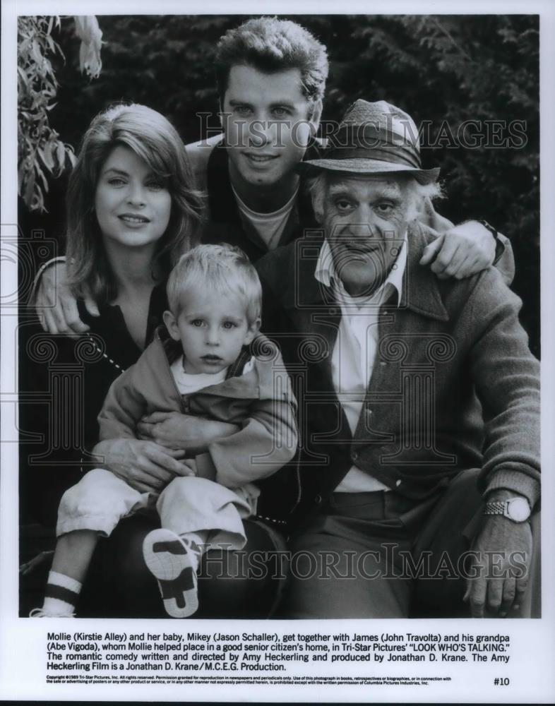 1989 Press Photo Kirstie Alley, Jason Schaller in Look Who's Talking - cvp22927 - Historic Images