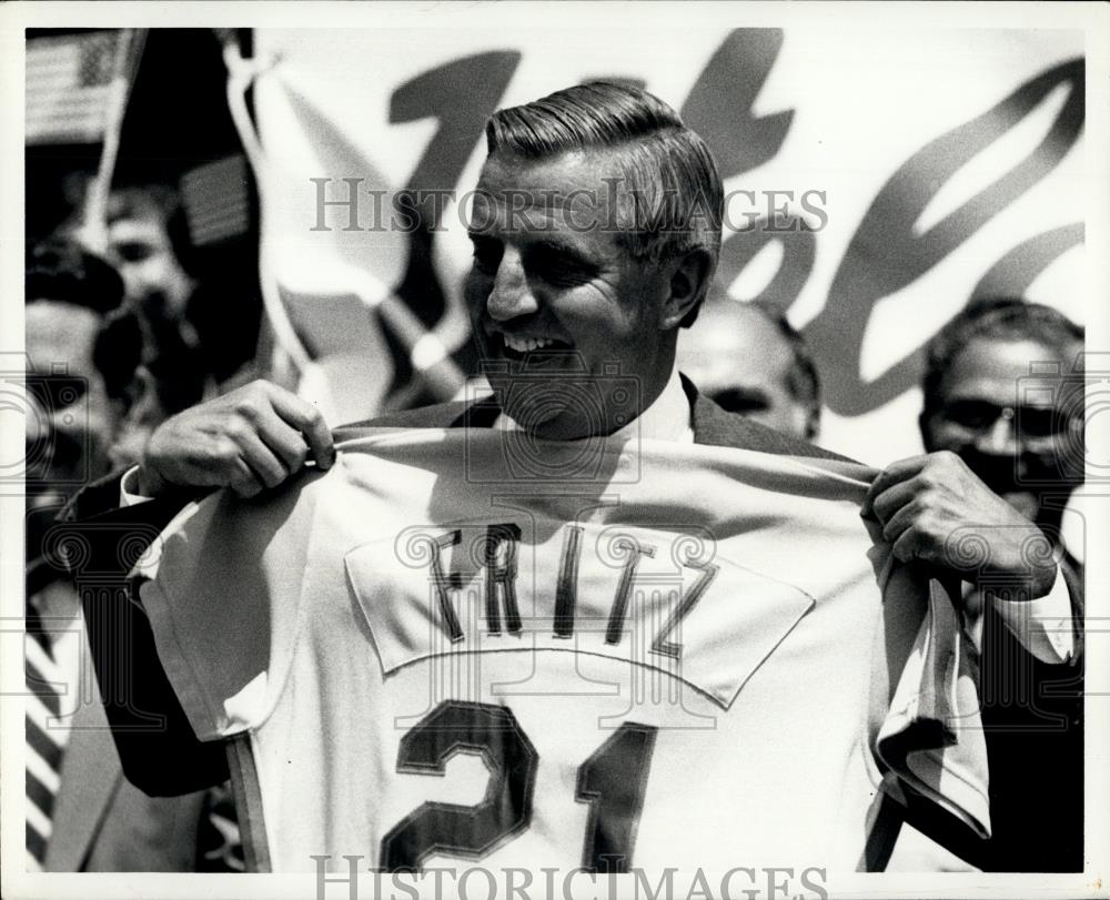 1984 Press Photo Vice President Walter Mondale - Historic Images