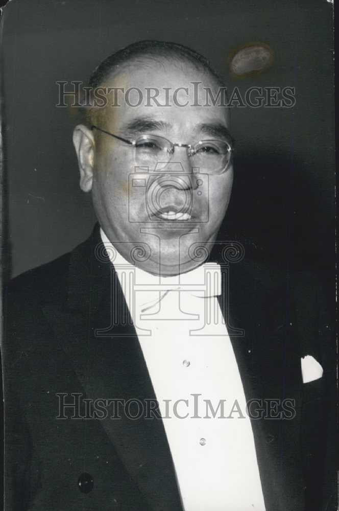 1956 Press Photo Japanese Ambassador to Germany Katsumi Ohno. - Historic Images