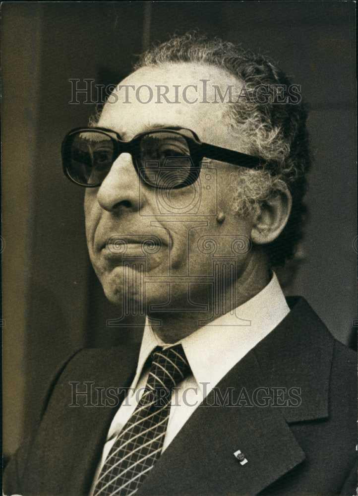 Press Photo Chadli Klibi Secretary General of the Arab League Tunisia - Historic Images