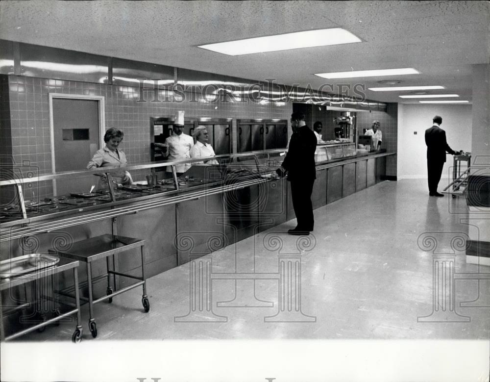 1967 Press Photo Restaurant At Police Headquarters, Scotland Yard, London - Historic Images