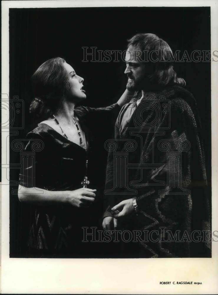 1971 Press Photo Pat Galloway Ian Hogg in Macbeth - cvp23989 - Historic Images
