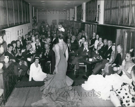 Press Photo Evening Flamenco Show Botogrande Tenis Hotel View From Stage - Historic Images