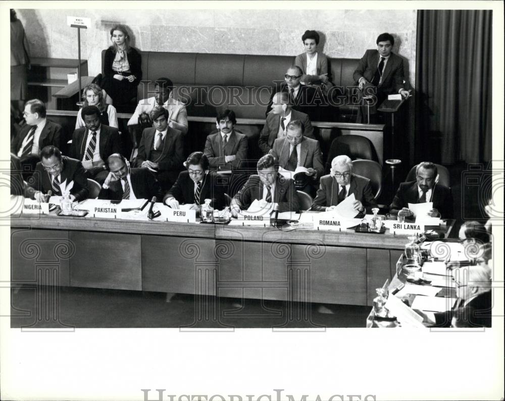 1982 Press Photo Committee on Disarmament , United Nations, Geneva - Historic Images