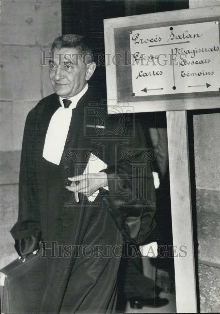 1962 Press Photo Judge Raoul Salandont for Tixler-Vignancourt trial - Historic Images