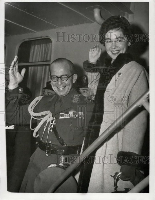 Press Photo King Paul & Queen Federika of Greece - Historic Images