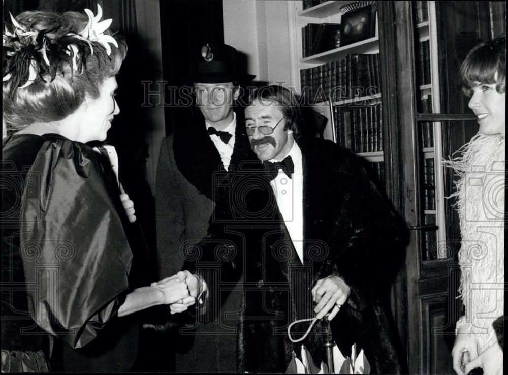 1978 Press Photo Jacky Stewart &amp; wife &amp;Mrs. De Saussure - Historic Images