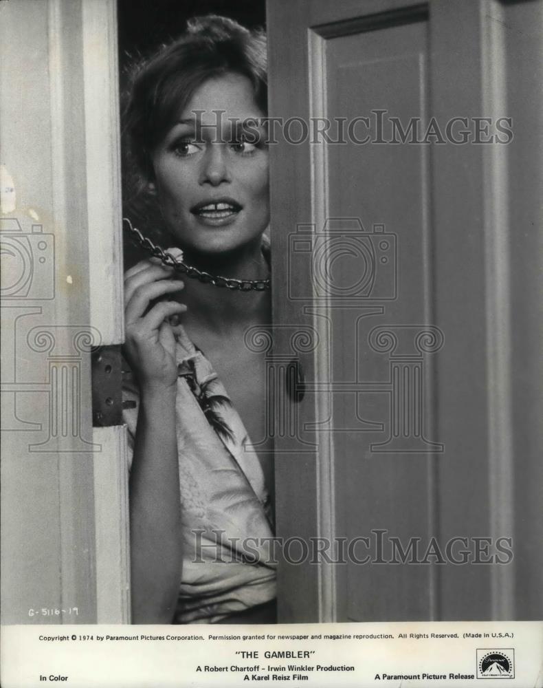1974 Press Photo Lauren Hutton in The Gambler - cvp24395 - Historic Images