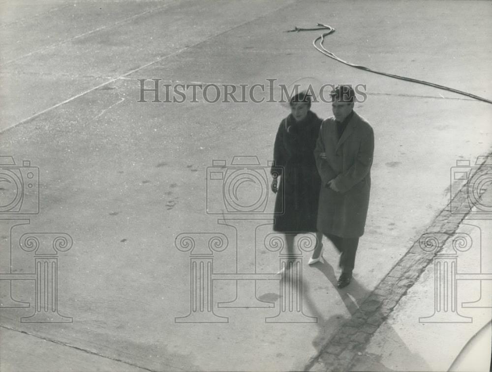 Press Photo Soraya former Iran Empress &amp; Maximilian Schell - Historic Images