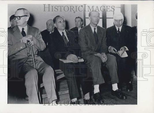 1950 Press Photo French Military Trial. Rosenberg Employees. Stealing French Art - Historic Images