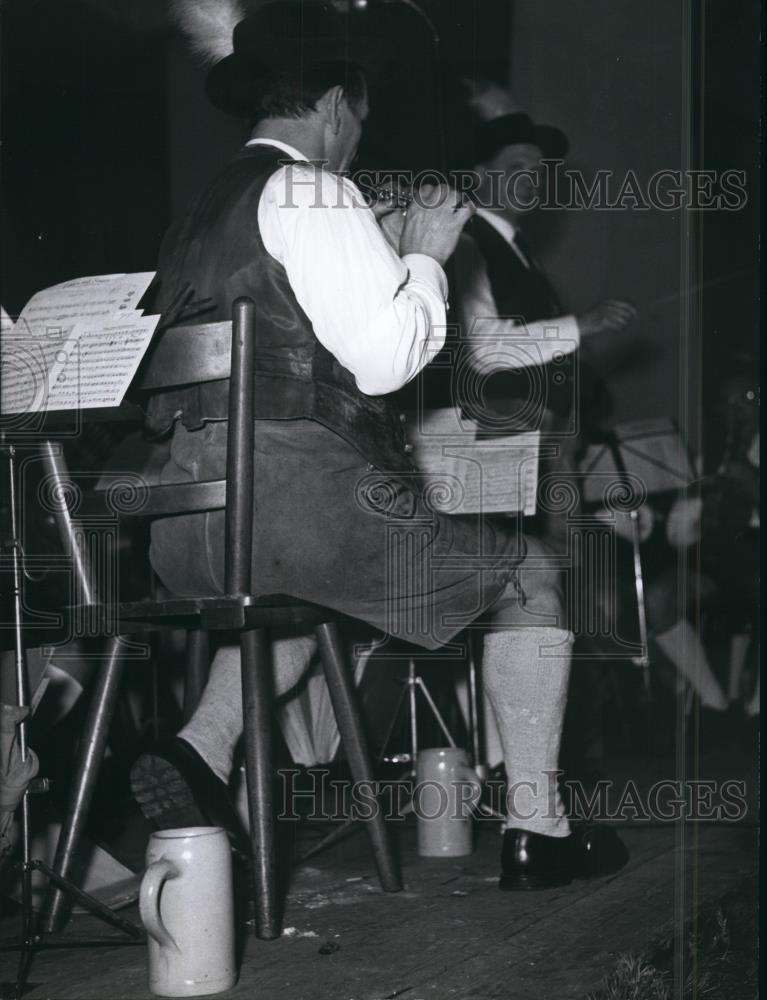 Press Photo Men Playing In Band - Historic Images