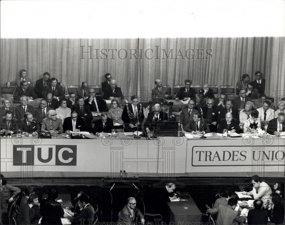 1974 Press Photo Opening of Trades Union Congress At Brighton - Historic Images