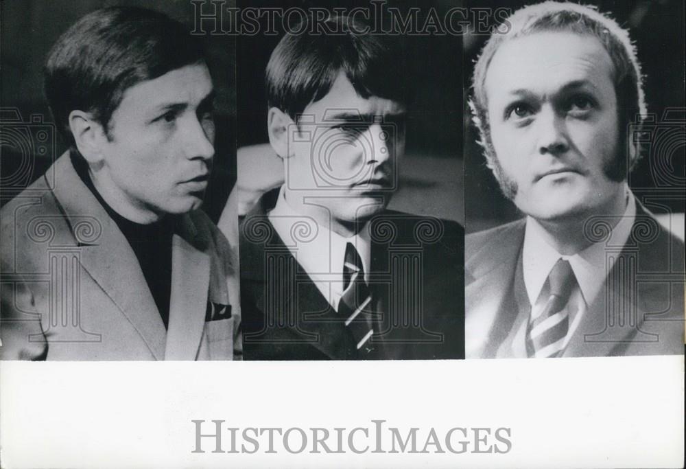 1970 Press Photo Indicted Wolfgang Ditz, Gernot Wenzel, Hans - Juergen Fuchs - Historic Images